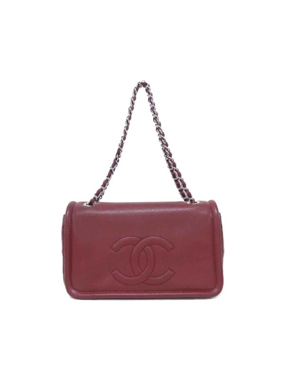 Chanel Shoulder Bag Burgundy
